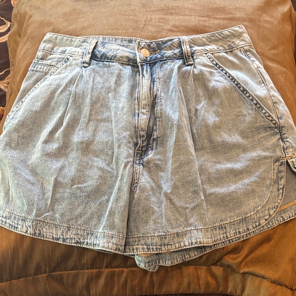 Free People Denim Blue Jean Shorts